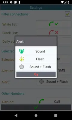 Call Sms Alert Lt. android App screenshot 4